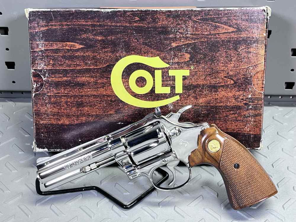 RARE 1966 COLT DIAMONDBACK MODEL D5141 NICKEL FINISH .22LR 4", NO CC FEES-img-2