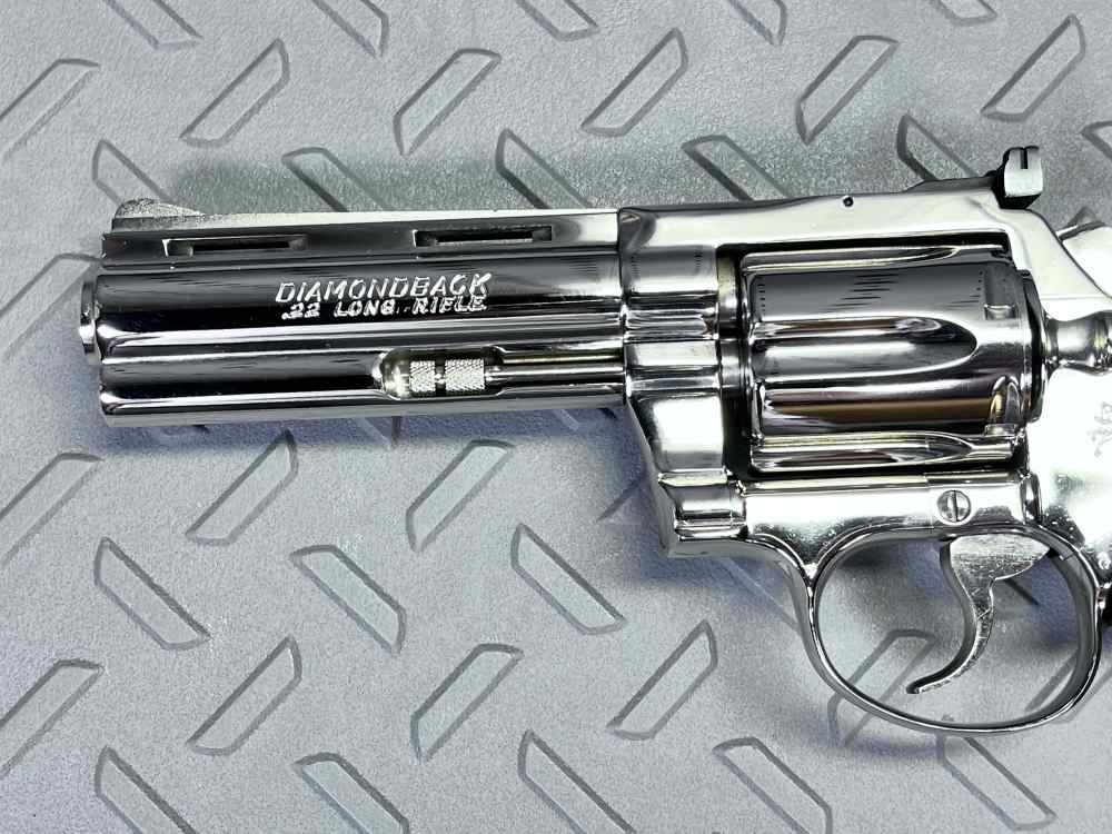 RARE 1966 COLT DIAMONDBACK MODEL D5141 NICKEL FINISH .22LR 4", NO CC FEES-img-10