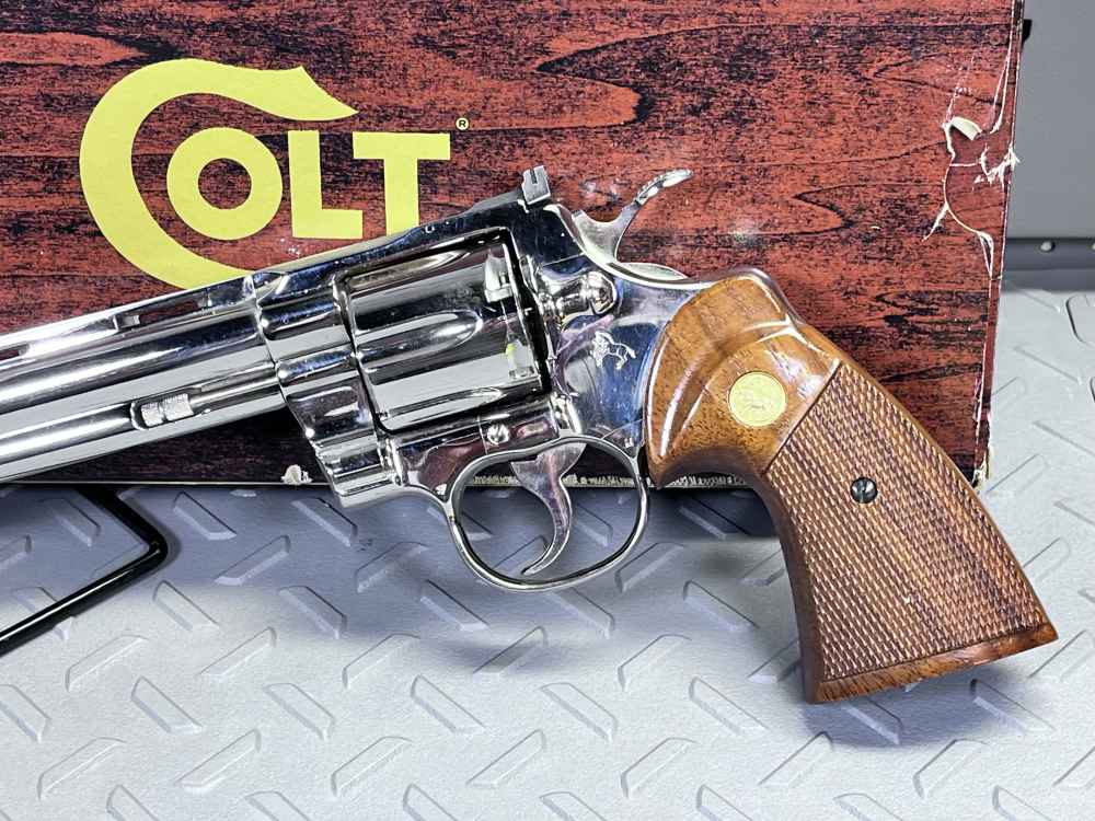ONLY 251 MADE COLT PYTHON TARGET MODEL I3683 8" BARREL .38 SPL NO CC FEES -img-3