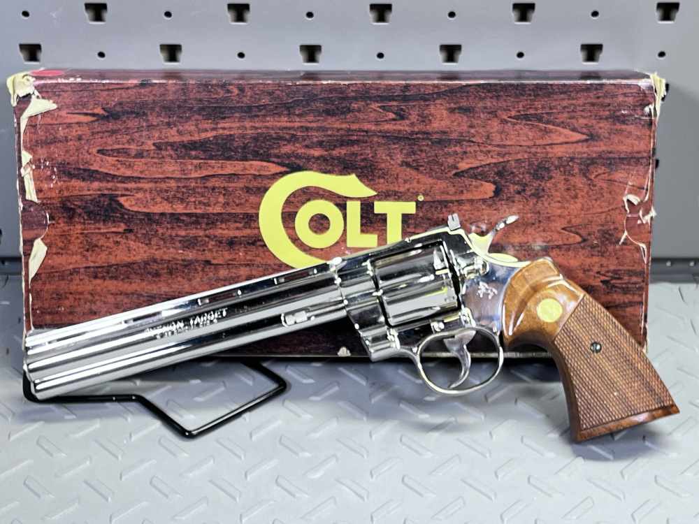 ONLY 251 MADE COLT PYTHON TARGET MODEL I3683 8" BARREL .38 SPL NO CC FEES -img-2