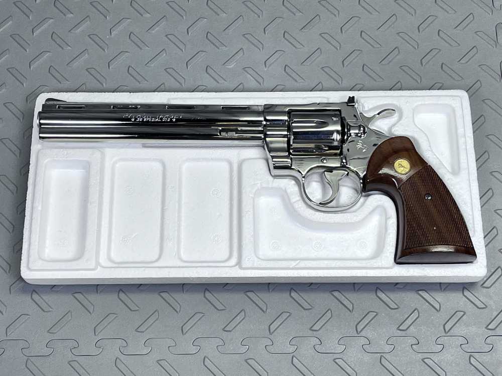 ONLY 251 MADE COLT PYTHON TARGET MODEL I3683 8" BARREL .38 SPL NO CC FEES -img-27
