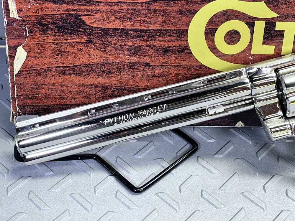 ONLY 251 MADE COLT PYTHON TARGET MODEL I3683 8" BARREL .38 SPL NO CC FEES -img-4