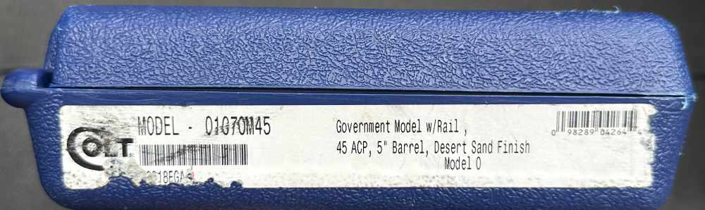 Colt M45 Government O1070M45 Marine M45A1 CQBP .45 ACP, Desert Sand, U.S.-img-44