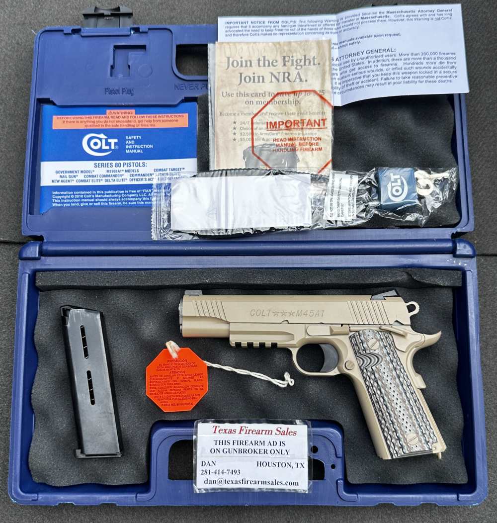 Colt M45 Government O1070M45 Marine M45A1 CQBP .45 ACP, Desert Sand, U.S.-img-45