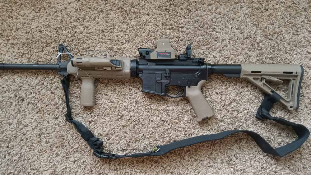 Ruger AR-556 Rifle - FDE w/Binary Trigger, Magpul Furniture, Red Dot Optic,-img-1