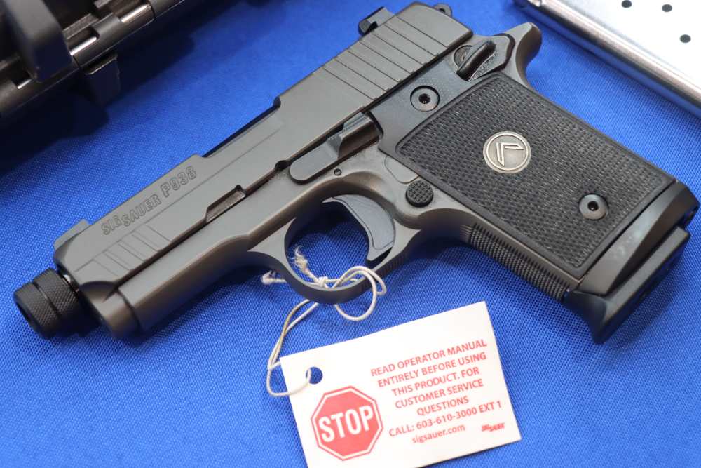 Sig Sauer P938 LEGION Pistol 9MM THREADED Gray 7RD Night Sight SAO 938 NEW-img-2