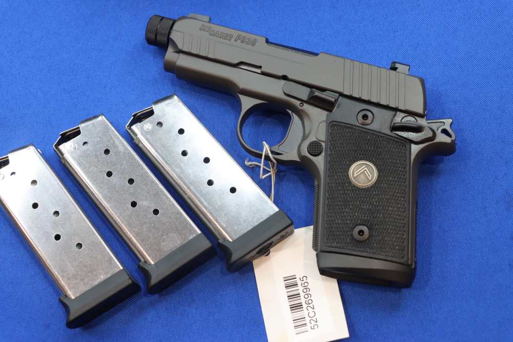 Sig Sauer P938 LEGION Pistol 9MM THREADED Gray 7RD Night Sight SAO 938 NEW-img-25
