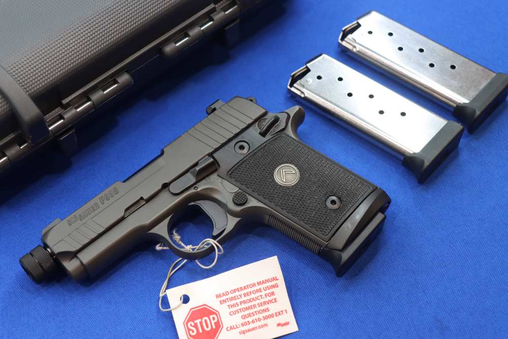 Sig Sauer P938 LEGION Pistol 9MM THREADED Gray 7RD Night Sight SAO 938 NEW-img-1