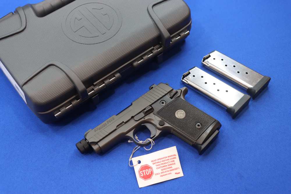 Sig Sauer P938 LEGION Pistol 9MM THREADED Gray 7RD Night Sight SAO 938 NEW-img-0