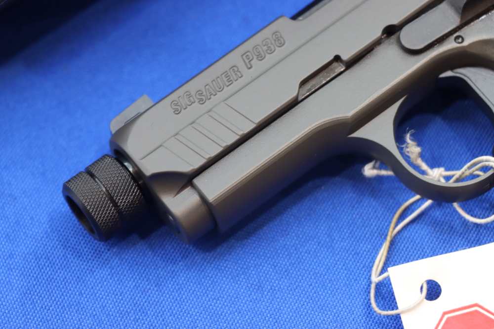 Sig Sauer P938 LEGION Pistol 9MM THREADED Gray 7RD Night Sight SAO 938 NEW-img-3