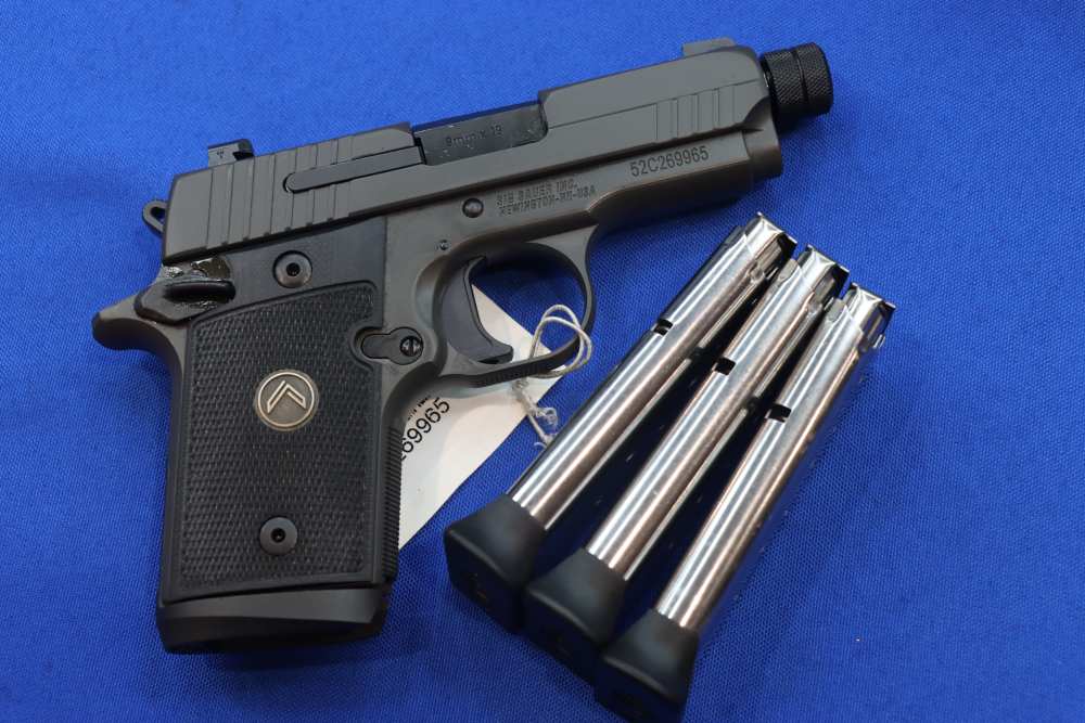 Sig Sauer P938 LEGION Pistol 9MM THREADED Gray 7RD Night Sight SAO 938 NEW-img-26