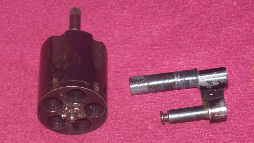 ROSSI 85 38 SPECIAL 5 SHOT CYLINDER & YOKE ASSEMBLY (BLUE)-img-4