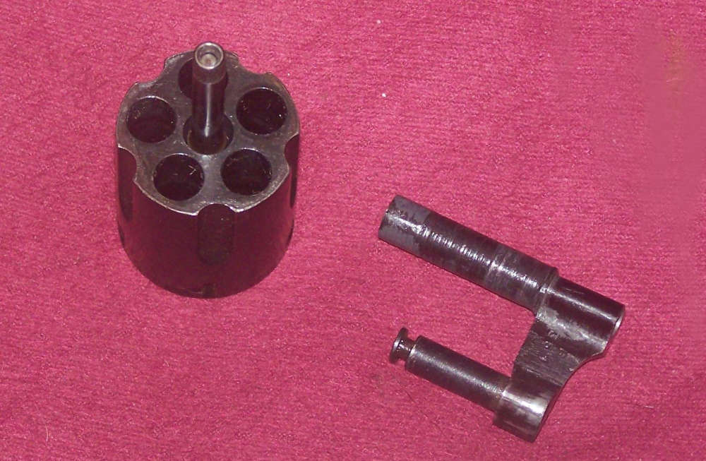ROSSI 85 38 SPECIAL 5 SHOT CYLINDER & YOKE ASSEMBLY (BLUE)-img-2