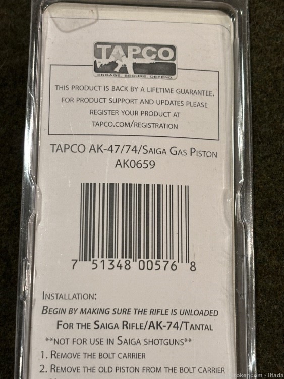 New Old Stock - Discontinued - TAPCO AK47 AK74 Saiga Gas Piston -Excellent -img-7