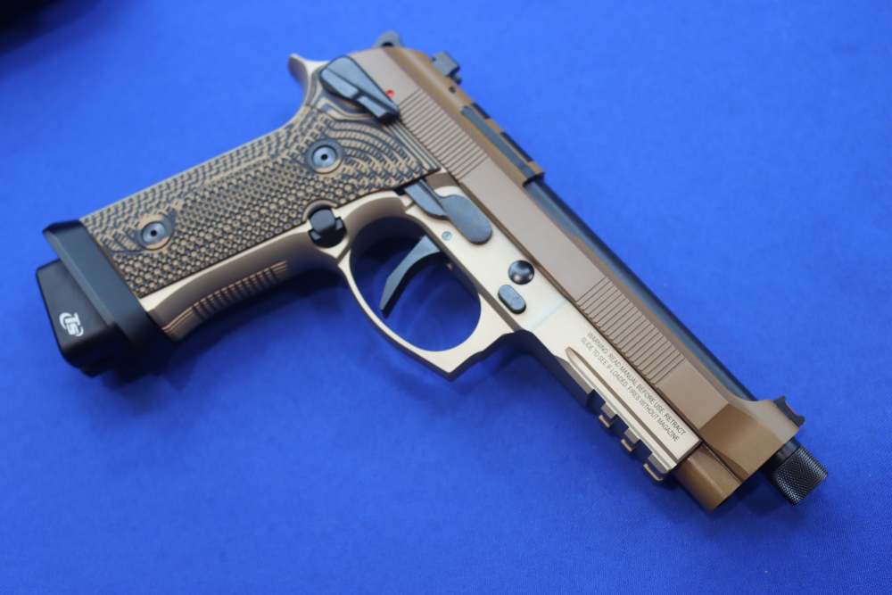 Beretta Model 92XI SABBIA Pistol 9MM Bronze FDE 18RD Single Action THREADED-img-10