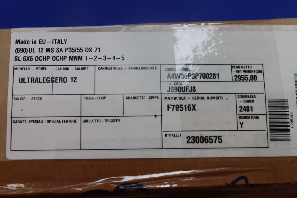 Beretta Model 690 ULTRALEGGERO Shotgun 12GA O/U 28" Deluxe Wood UL 12 NEW-img-99