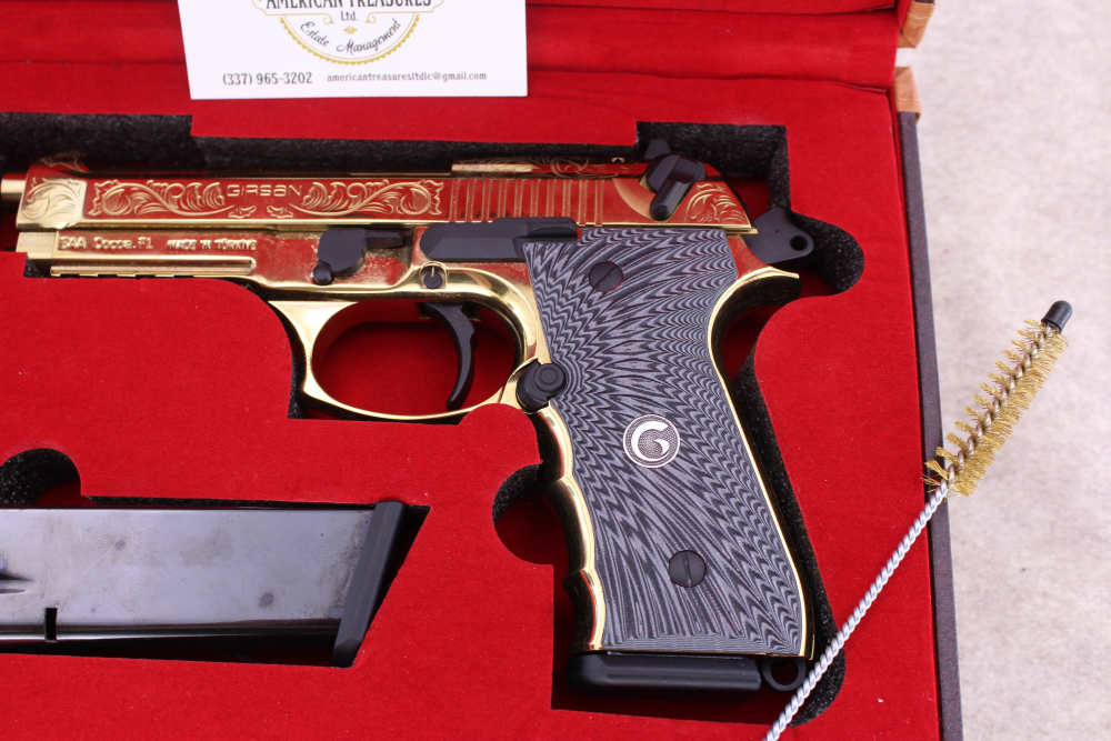 Pablo Escobar Bar B Que BBQ GOLD Gun Show Midas Bling 9mm Mint-img-6