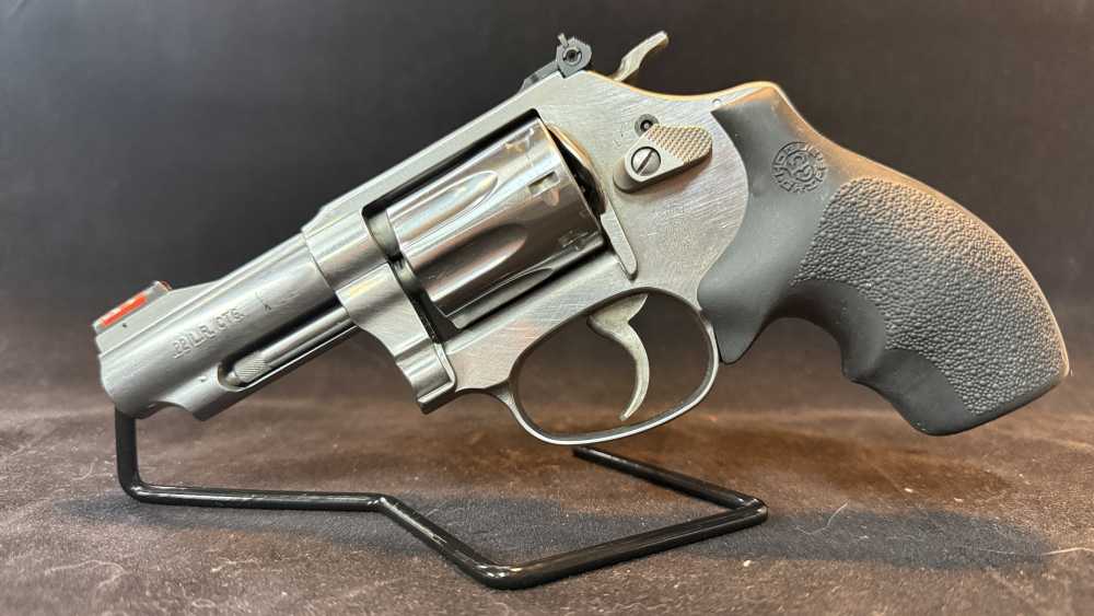 Smith & Wesson Model 63-5 .22 LR Stainless 3" 8-Shot Revolver w/ Box & Pape-img-0