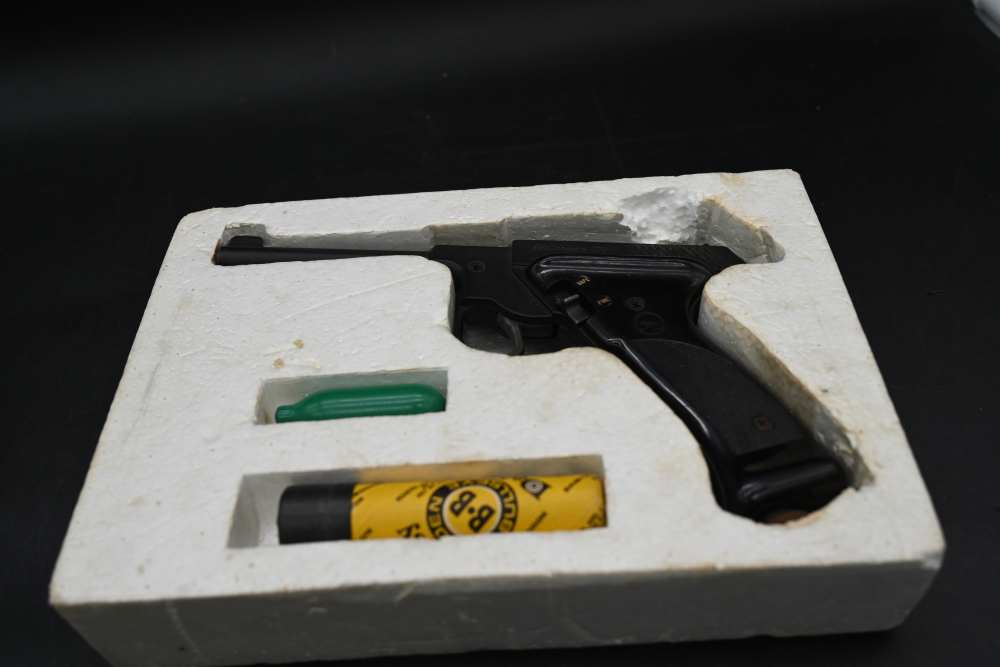 3 Vintage Air Pistol Lot – S&W 4506 Daisy CO2 200 Healthways Plainsman 175-img-36