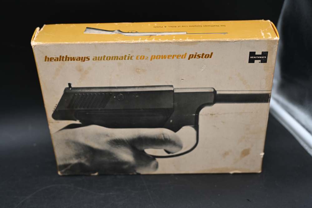 3 Vintage Air Pistol Lot – S&W 4506 Daisy CO2 200 Healthways Plainsman 175-img-35