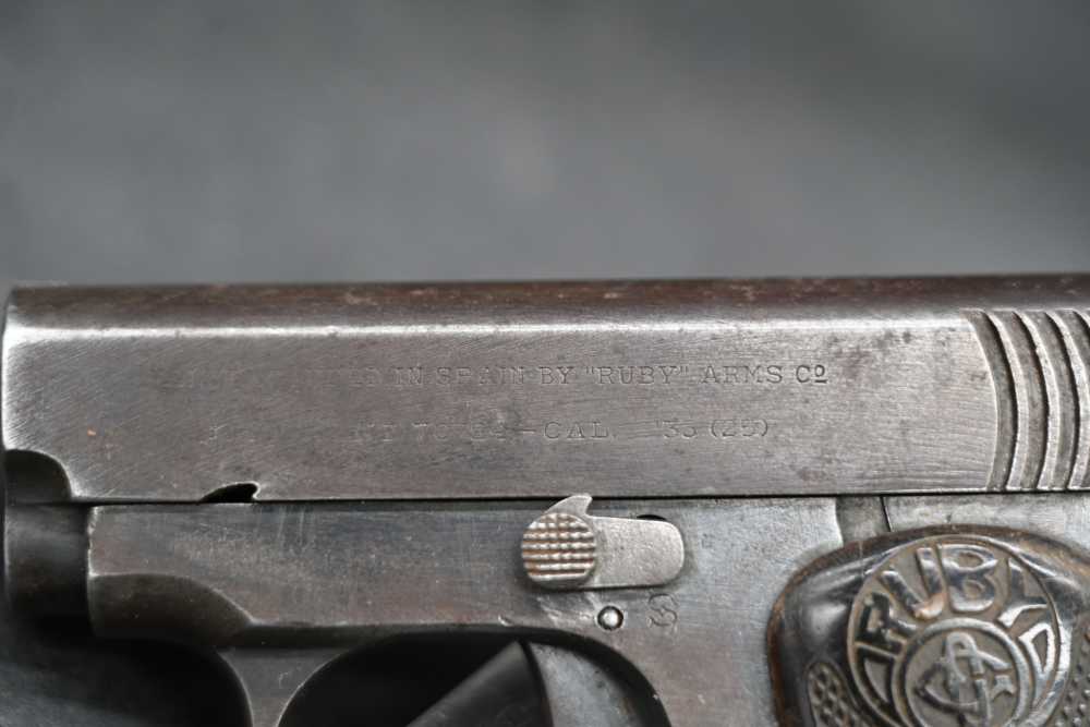 Spanish “Ruby” Arms Co. Vest Pocket Pistol – 6.35mm/.25 ACP – Vintage Holst-img-9