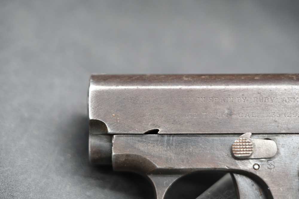 Spanish “Ruby” Arms Co. Vest Pocket Pistol – 6.35mm/.25 ACP – Vintage Holst-img-10