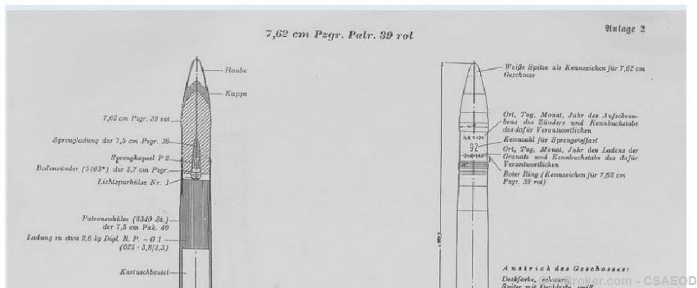  SUPER RARE GERMAN 75/76mm 37mm FUZE Col. Jarrett COL. #18-img-14