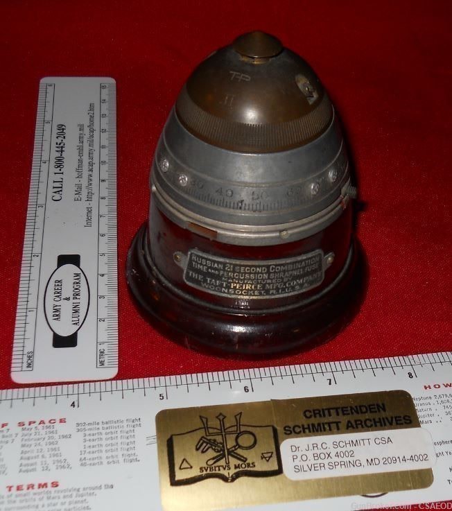 TAFT - PEIRCE MFG. WW1 RUSSIAN CONTRACT FUZE DESK PIECE #50-img-0