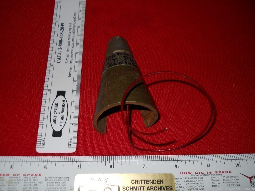 U.S. EXPERIMENTAL 106mm RR FUZE EARLY FROM Col. Jarrett COLLECTION #74-img-1