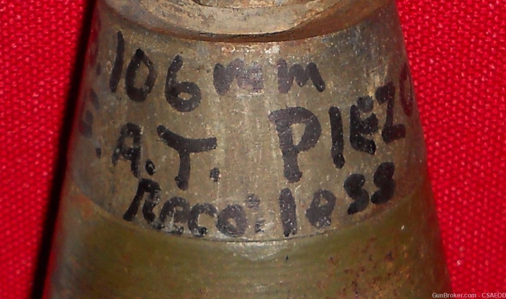 U.S. EXPERIMENTAL 106mm RR FUZE EARLY FROM Col. Jarrett COLLECTION #74-img-4