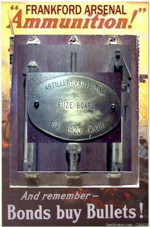 U.S. COAST ARTILLERY FUZE SUPER RARE M1907 FROM Col. Jarrett COL.# 50B-img-9