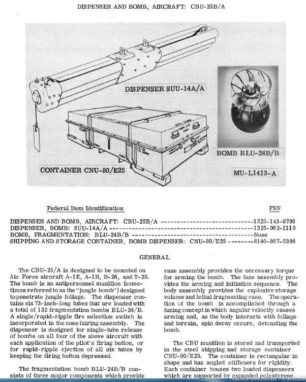 U.S.  EXPERIMENTAL BIO-CHEMICAL SPIN CLUSTER BOMB PLUS REFERENCE MANUAL #15-img-9