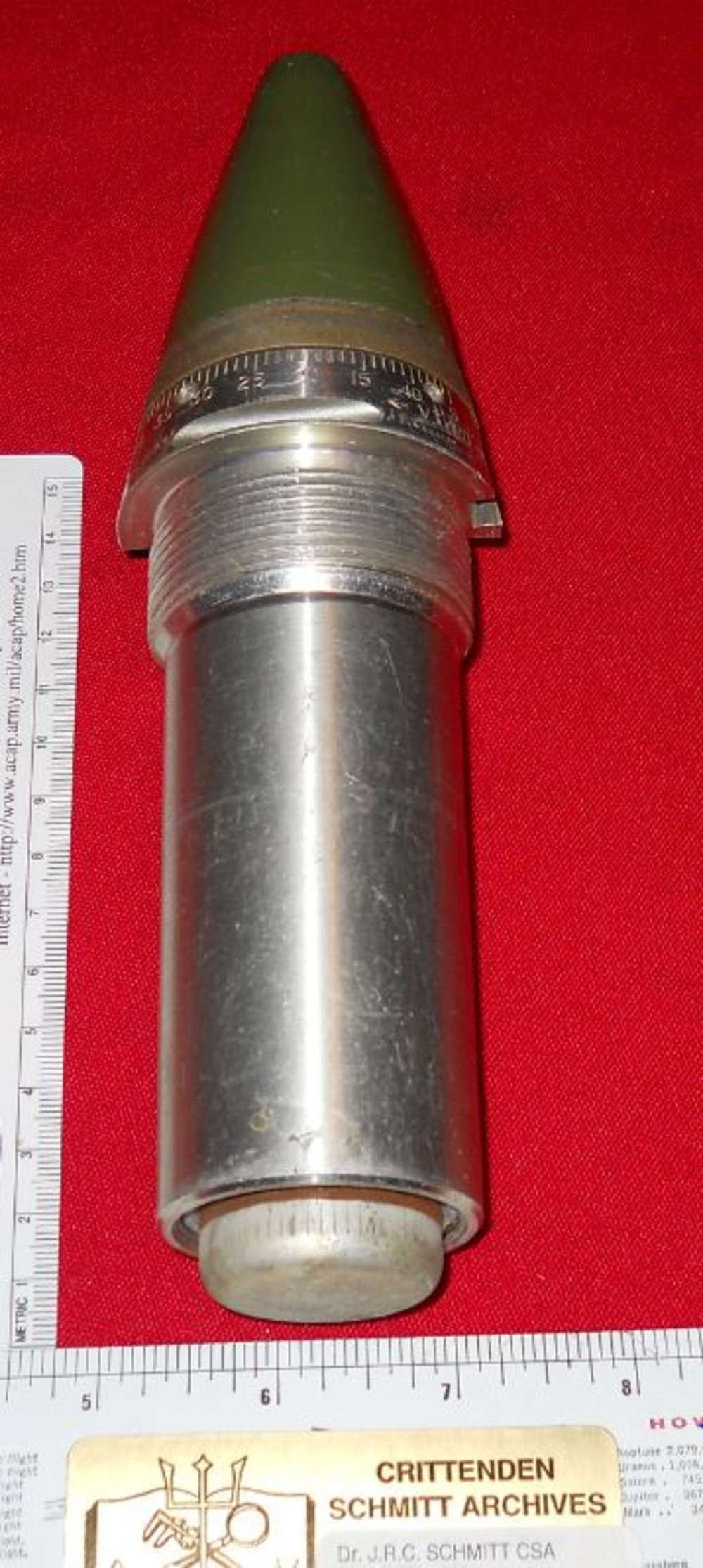 U.S. PROXIMITY FUZE FOR ,4.2in. Mtr,105,155,175,gun 8 in.Hw. #156-img-3