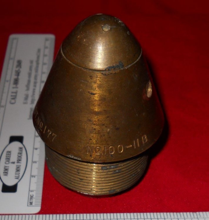 RARE BRITISH WW1 HEAVY ARTILLERY FUZE  No. 100 , #128-img-0