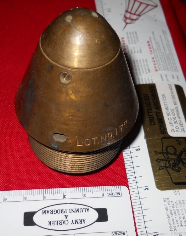 RARE BRITISH WW1 HEAVY ARTILLERY FUZE  No. 100 , #128-img-1