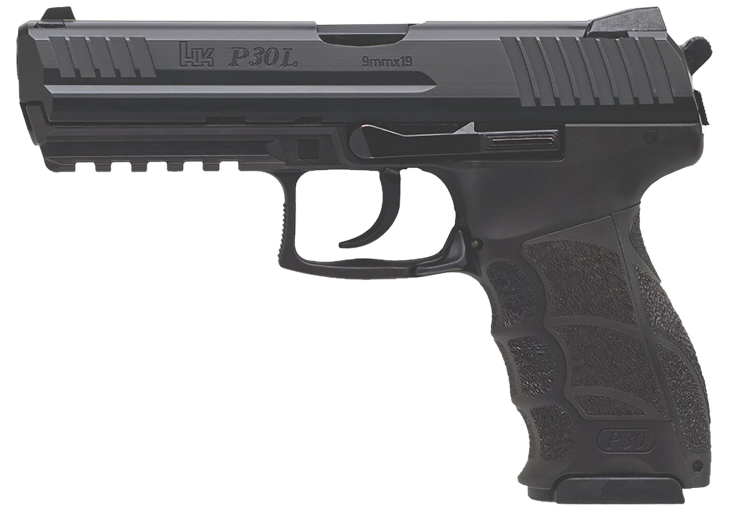 HK P30L V3 9mm Luger Pistol 17+1/20+1 4.45 Picatinny Rail, Black Interchang-img-0