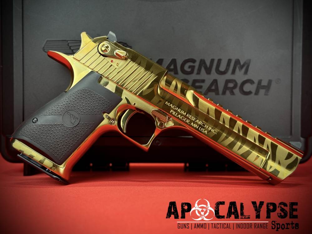Magnum Research Desert Eagle Gold Tiger Stripe .357 -img-4