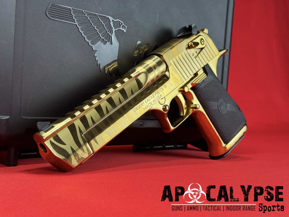 Magnum Research Desert Eagle Gold Tiger Stripe .357 -img-2