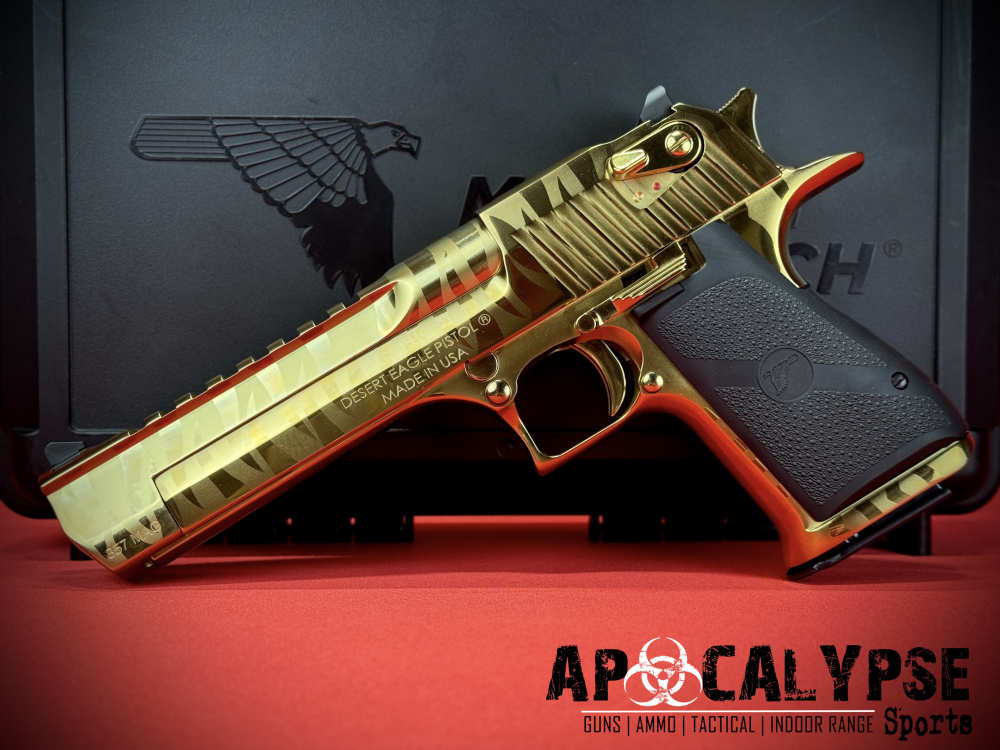 Magnum Research Desert Eagle Gold Tiger Stripe .357 -img-3