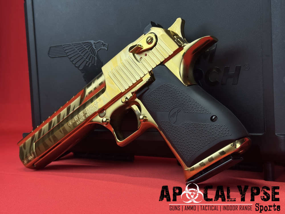 Magnum Research Desert Eagle Gold Tiger Stripe .357 -img-5