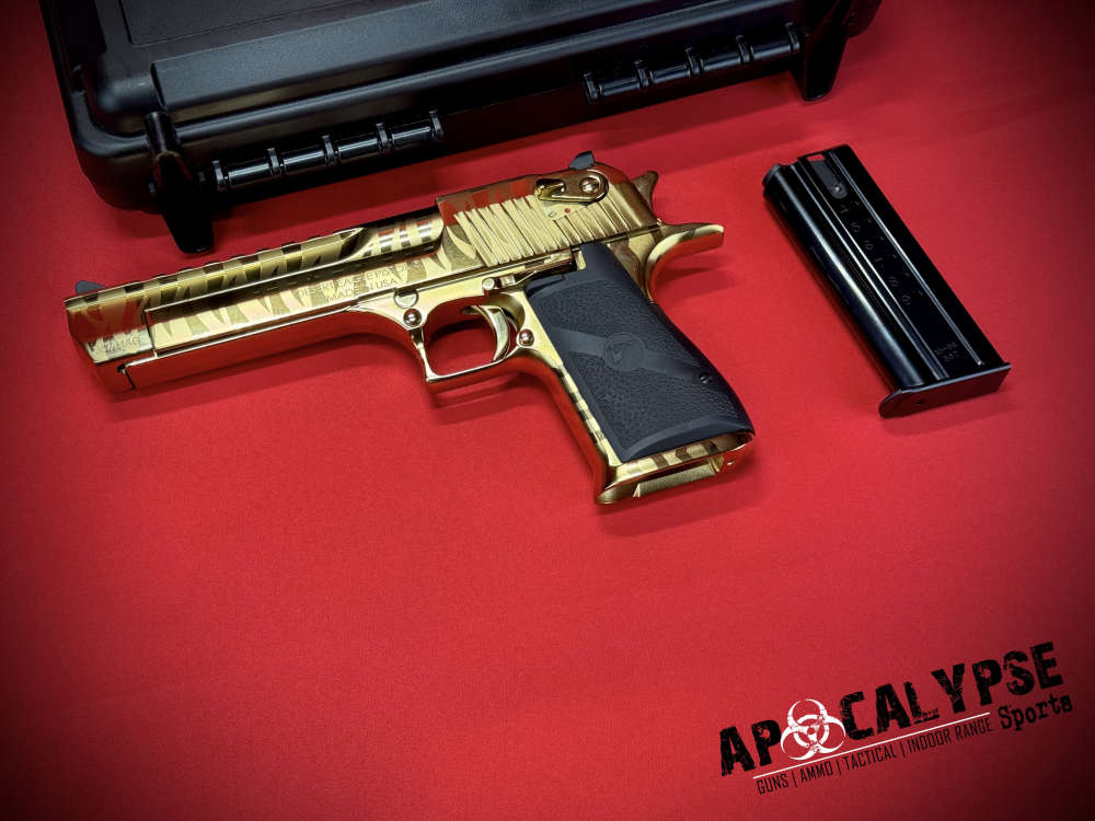 Magnum Research Desert Eagle Gold Tiger Stripe .357 -img-0