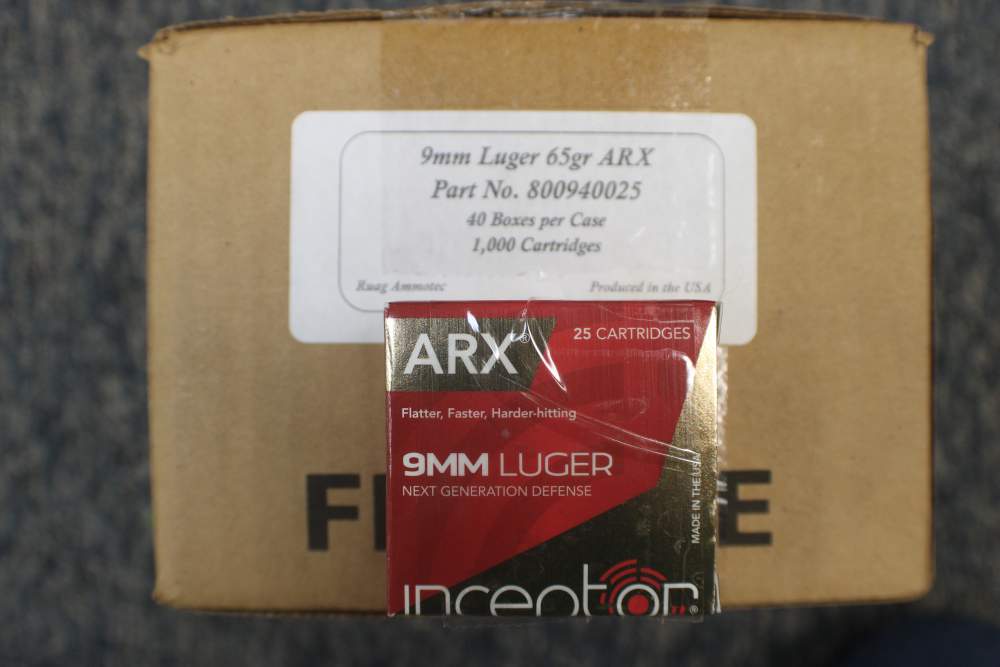 1000 ROUNDS ARX INCEPTOR 9MM 65GR-img-0