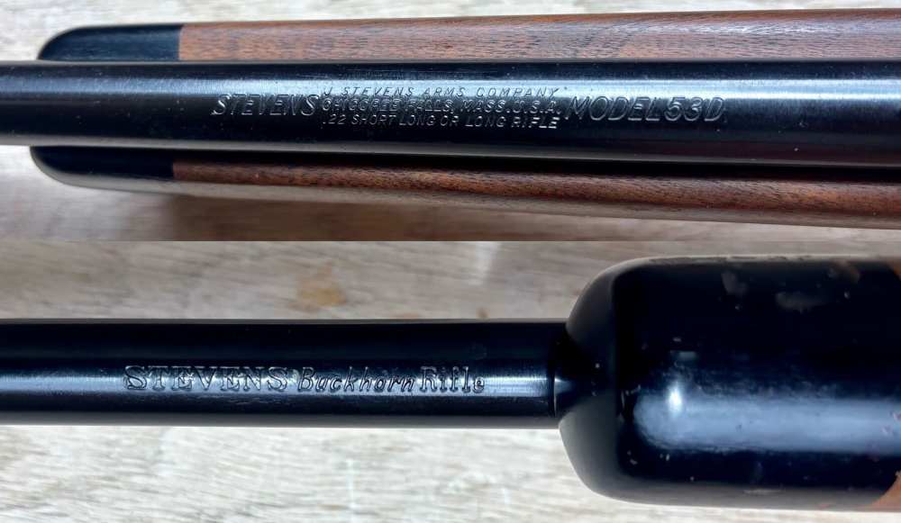 J Stevens model 53D - Buckhorn Rifle - 22 LR-img-5