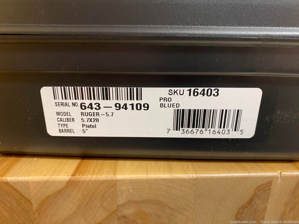 Ruger-5.7 PRO 5.7x28 BLK 5" 20+1 NIB-img-5