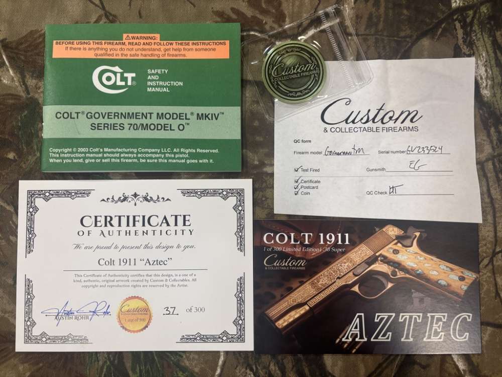 Colt/CNC "AZTEC" .38 Super Limited Edition NIB - No CC fees!-img-11
