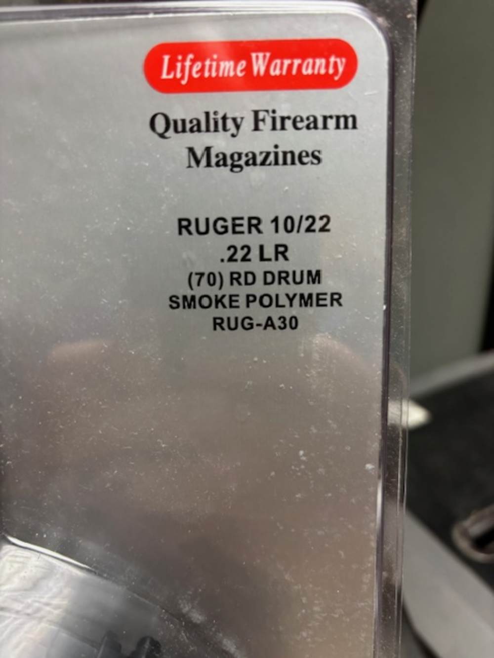 PRO MAG RUGER 10/22 70RD DRUM SMOKE POLYMER-img-5