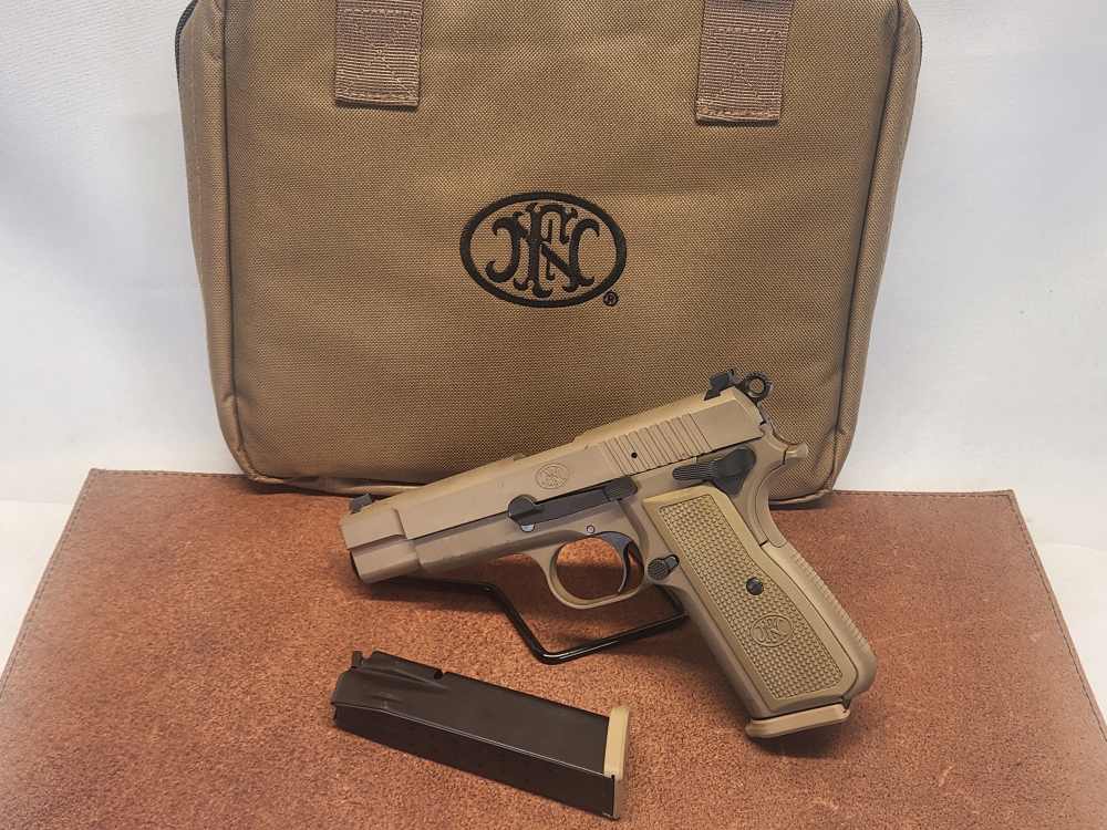 FN Hi Power 9mm 5" Barrel (2) Magazines Factory Bag-img-0
