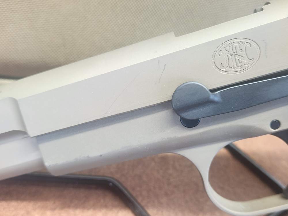 FN Hi Power 9mm 5" Barrel (2) Magazines Factory Bag-img-3
