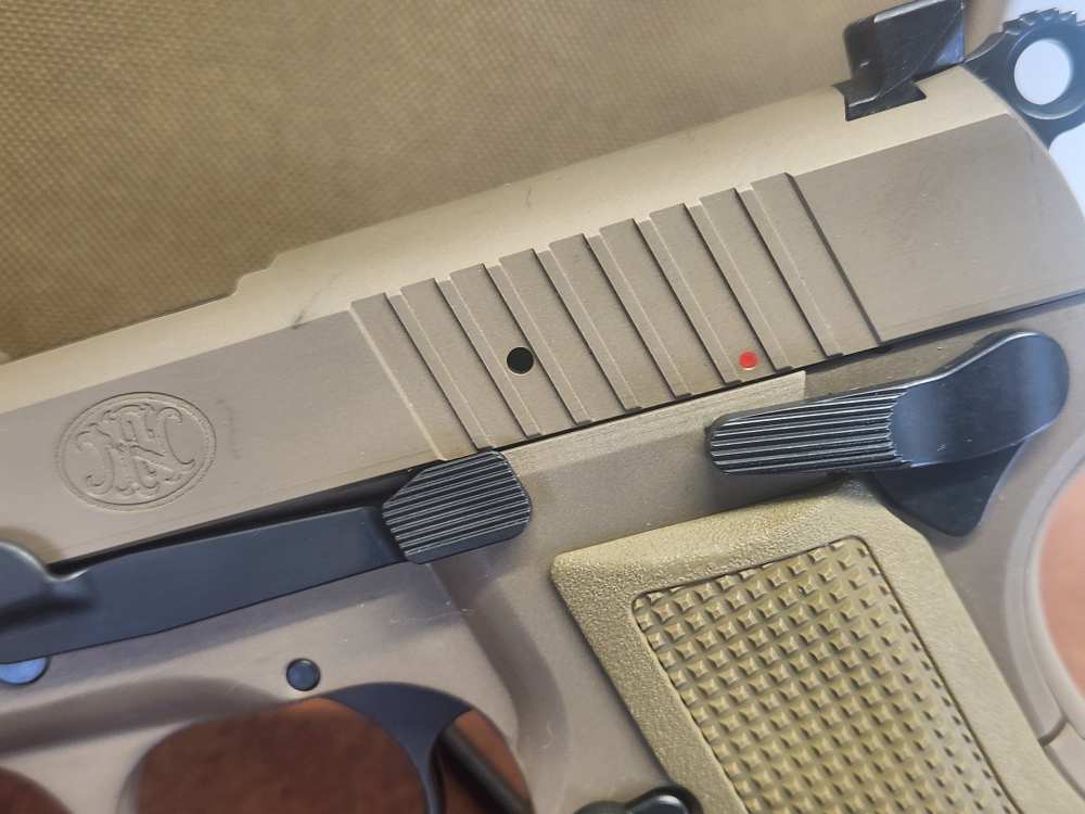 FN Hi Power 9mm 5" Barrel (2) Magazines Factory Bag-img-5