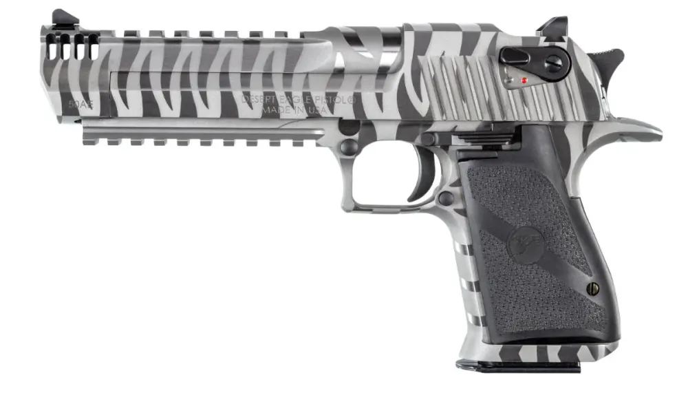 New Magnum Research DE50WTS 50AE White Tiger Stripe IMB 7Rnd 6"-img-0